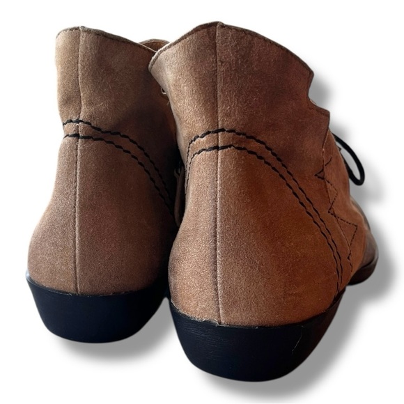 Maciejka Boho Tan/Gray Genuine Suede Leather Lace Up Chukka Ankle Boots NEW Sz 9 - Picture 13 of 14